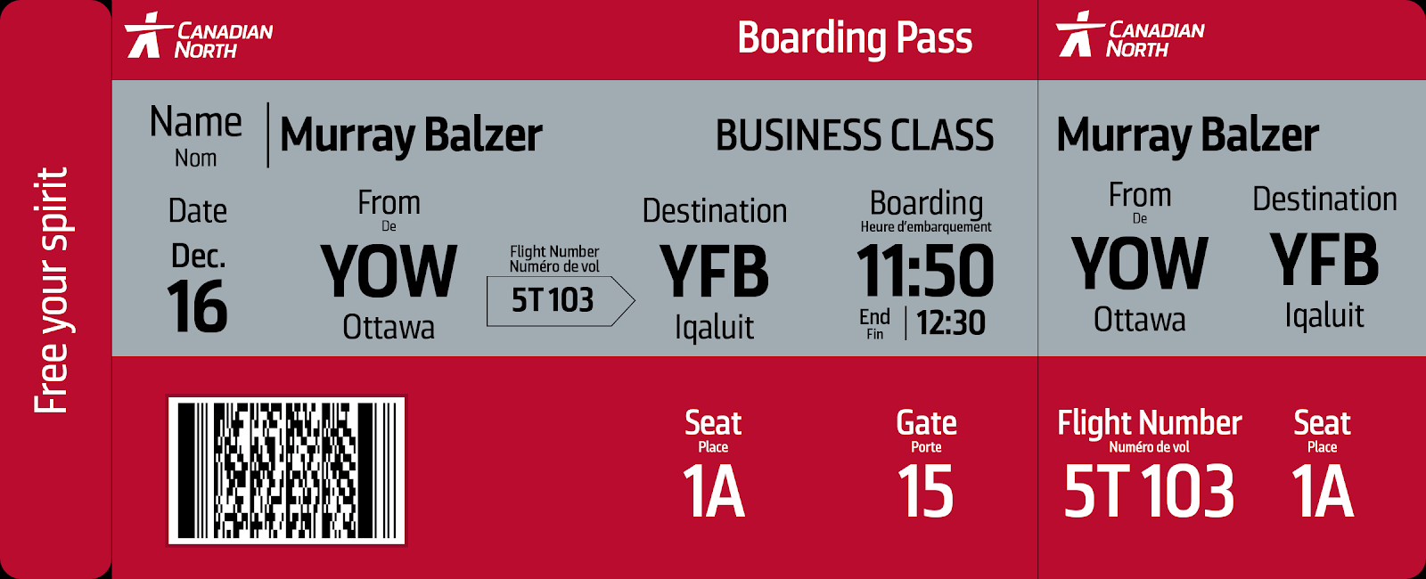 boarding pass with modern design